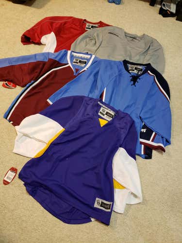 Goalie Jersey Lot Jr XL-Adult Small (intermediate)