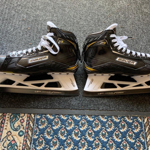 Bauer Supreme 2S Pro Regular Width Size 9.5 Goalie Skates Mint Condition