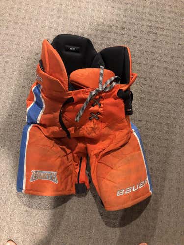 Orange Used Small Bauer Custom Pro Pro Stock Hockey Pants