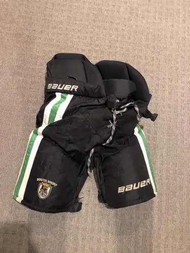 Black Used Medium Bauer Custom Pro Pro Stock Hockey Pants