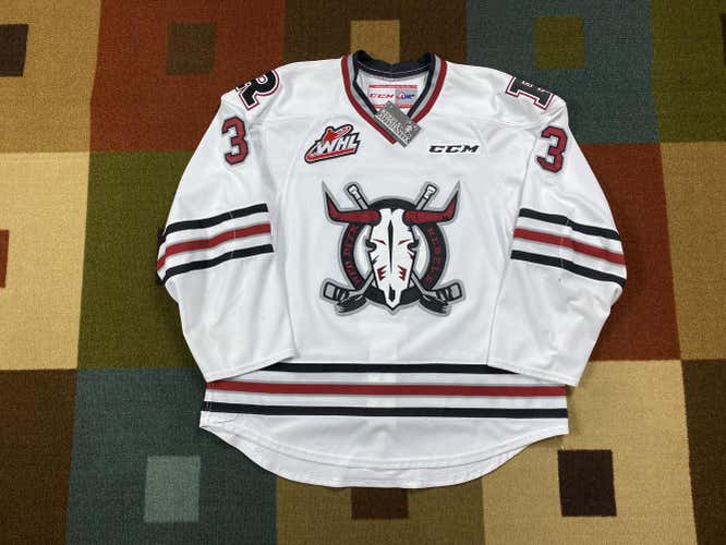 Hunter Donohoe Red Deer Rebels Game Worn 2018-19 Authentic Edge 2.0 Jersey - 56