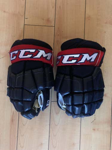Used Navy CCM HG41 14" Pro Stock OHL Gloves (UG175B)