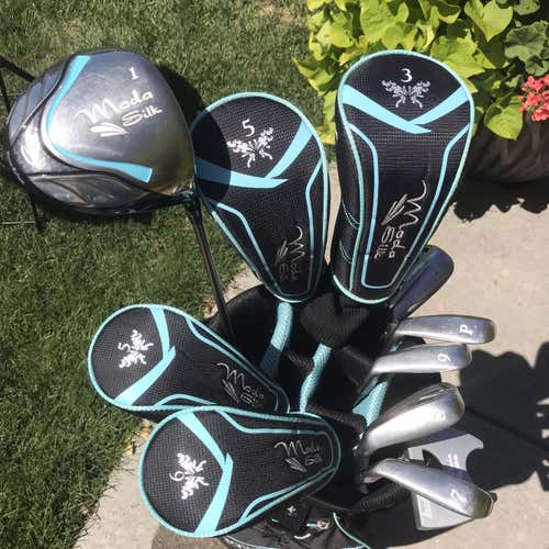 Used Right Handed Moda silk Ladies Flex 10 Pieces Clubs (Full Set)