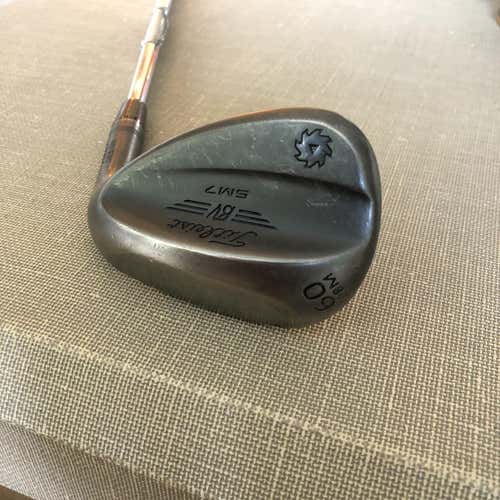 Used Right Handed Vokey SM7 Raw Jet Black Wedge Flex 60 Degree Wedge