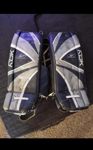 Blue Used 34" Reebok Premier Series 2  Goalie Leg Pads