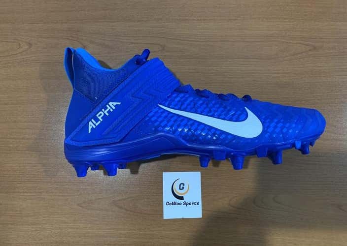 Nike Alpha Menace Varsity 2 MID Football (Size12) New (Royal Blue)