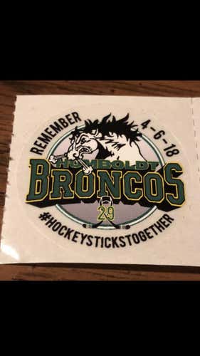 Remember Humboldt Broncos Stickers - 9 Pack