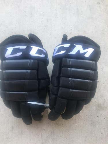 Black Used CCM HG97 14" Pro Stock Gloves Colorado Avalanche Stock