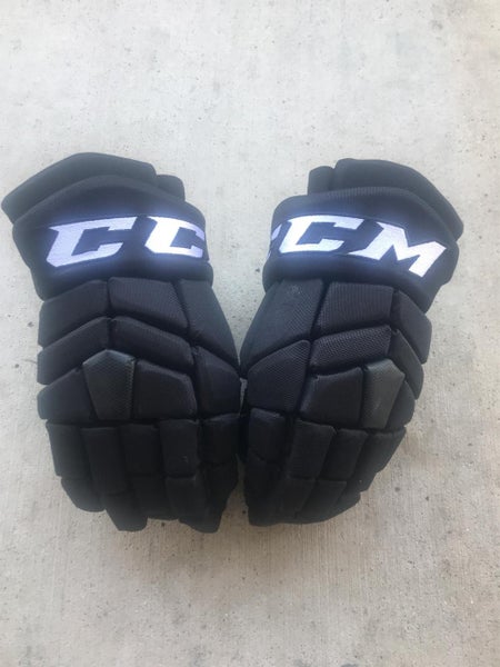 Black Used CCM HGTK 14" Pro Stock Gloves Colorado Avalanche Stock