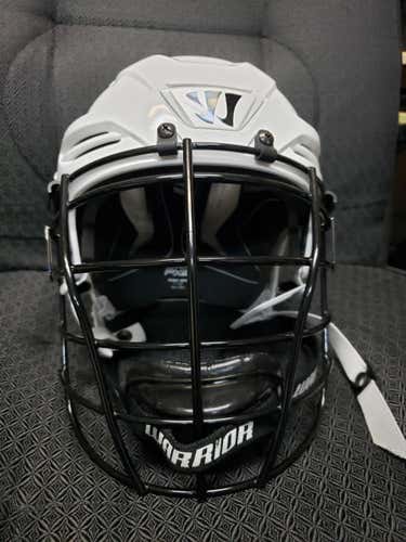 White Used Adult Player's Warrior PX2 Fatboy Helmet Helmet