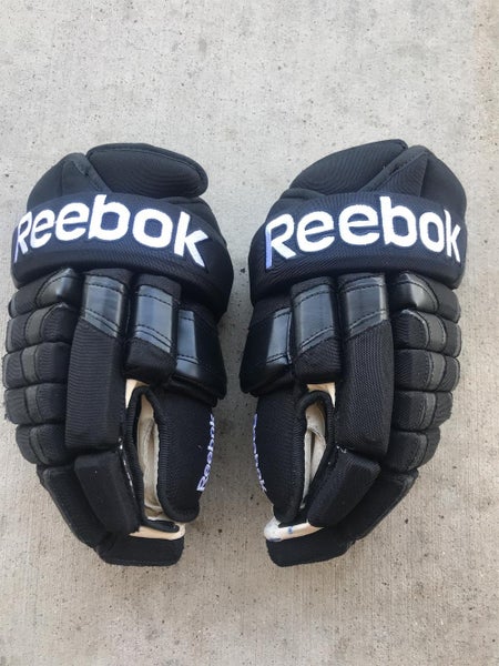 Black Used Reebok 852T 15" Pro Stock Gloves Colorado Avalanche Stock