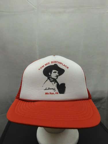 Vintage Tom Mix Birthplace Mix Run, PA Mesh Foam Trucker Snapback Hat