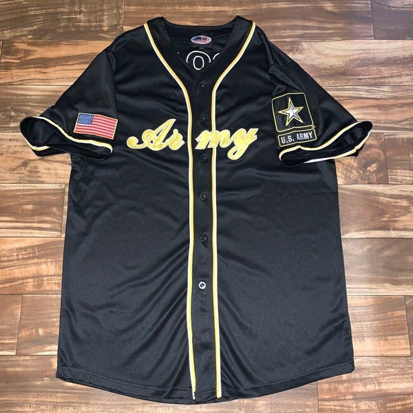 US Army Jersey Mens Sz L/XL Shirt Embroidered USA Seal JWM HOOAH United States