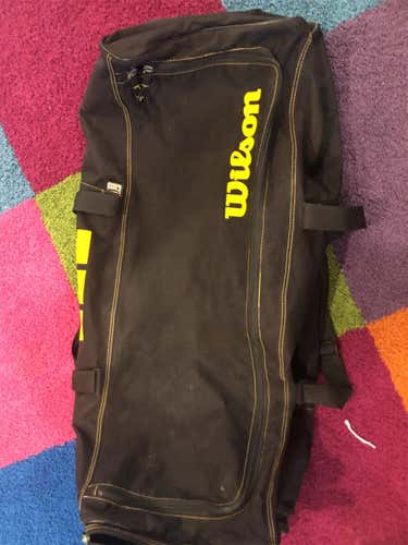 Black Used Wilson Catcher's Bag