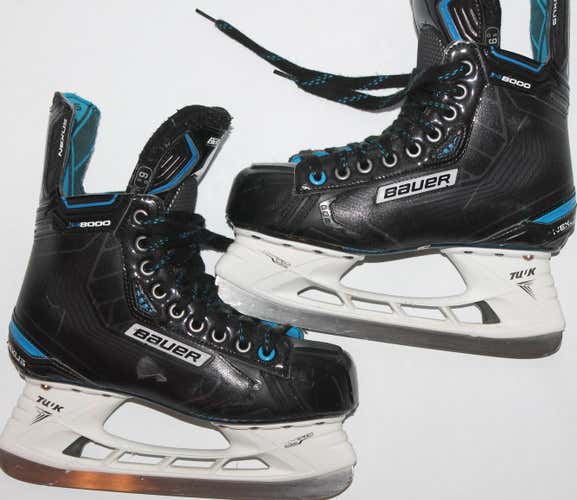 Senior Used Bauer Nexus 8000 Hockey Skates Regular Width Size 6.5