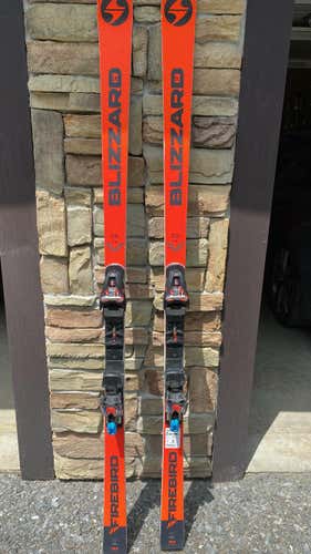 Used 2020 Blizzard  Racing GS FIS Skis With Bindings Max Din 16