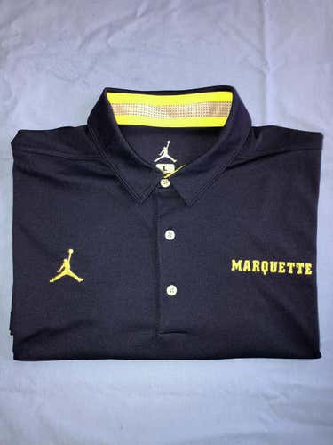 Marquette Golden Eagles Jordan Nike Golf Polo Shirt L