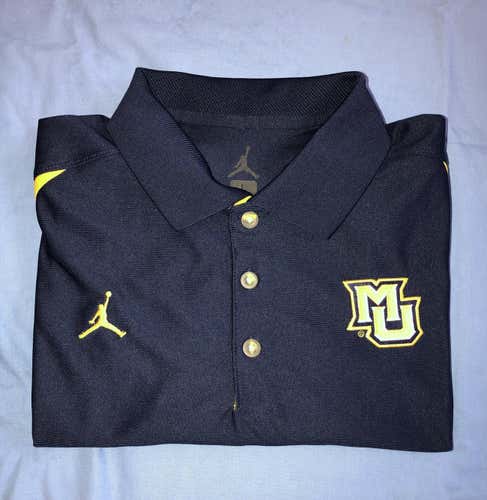 Marquette Golden Eagles Jordan Brand Navy Polo Shirt L