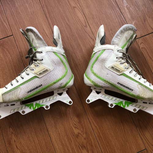 MISSION Boss Black Roller Hockey Skates 9D Rare Size 10.5 Shoe