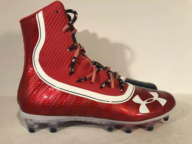 Under Armour Highlight LIMITED EDITION USA Football Cleats 3021191-600 Men's 8