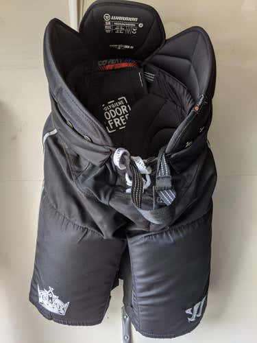 Black Senior Used Medium +1 Warrior Covert QRL LA King's Hockey Pants Pro Stock