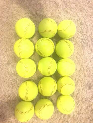 Yellow Used Other 15 Pack Softball