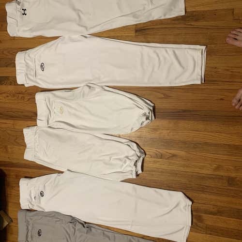 White Men's Large Baseball Pants