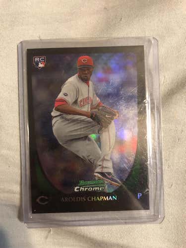 Aroldis Chapman Bowman Chrome Rookie Card