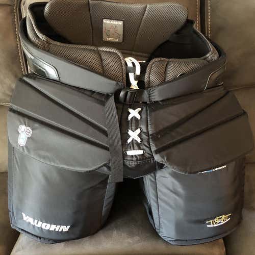Black New XL Vaughn Velocity VE8 Pro Carbon Hockey Goalie Pants