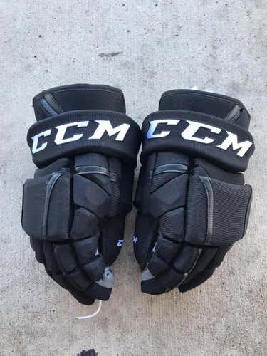 Black New CCM HG12 14" Pro Stock Gloves Colorado Avalanche Stock