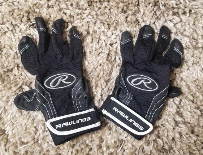 Used Youth Rawlings Batting Gloves