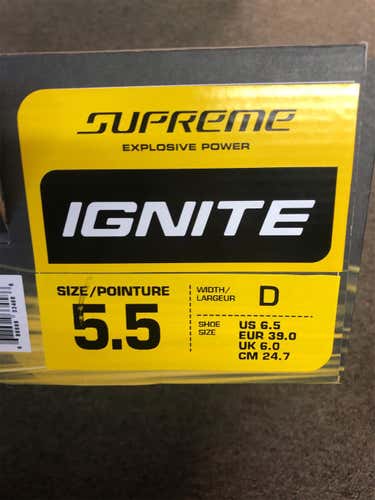 New Bauer Ignite Size 5.5D Jr Skates