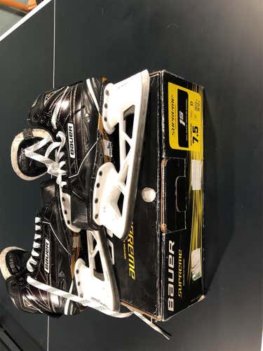 Used Bauer Supreme 1S Regular Width Size 7.5 Hockey Goalie Skates