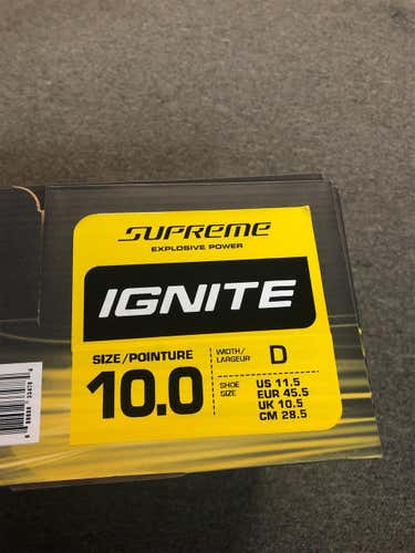 New Bauer Supreme Ignite Size 10.0 D Sr Skates