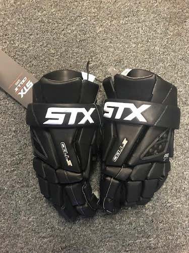 Black STX Cell IV Lacrosse Gloves 14"- BRAND NEW