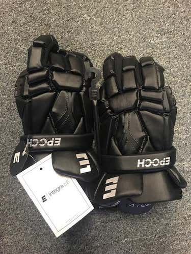 Black Epoch Integra LE Lacrosse Gloves 12"- BRAND NEW