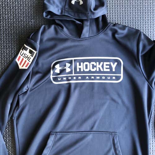 Under Armour Hockey USHL Black Men's Medium Hoodie Sweatshirt