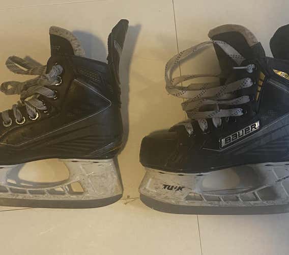 Used Bauer Supreme 150 Regular Width Size 1.5 Hockey Skates