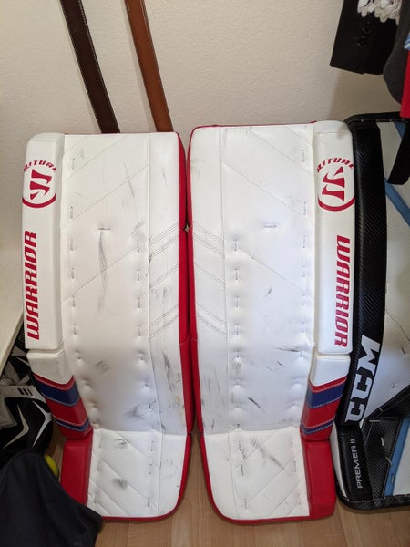 Like New 32+1.5" Warrior Ritual PRO G3 Goalie Leg Pads Montreal colors