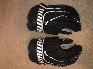 Black Used Senior Warrior burn  Gloves 14"
