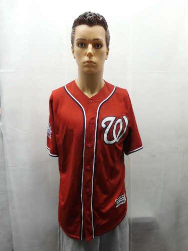 Trea Turner Washington Nationals 2018 Majestic Jersey Red M ASG Patch