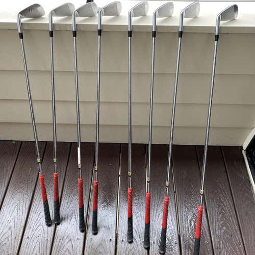 Used Right Handed X Forged Stiff Flex Steel Shaft Iron Set