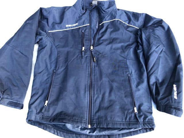 Black New Youth Large Bauer Jacket  Midweight  Warm Up Jacket NAVY SIZE L