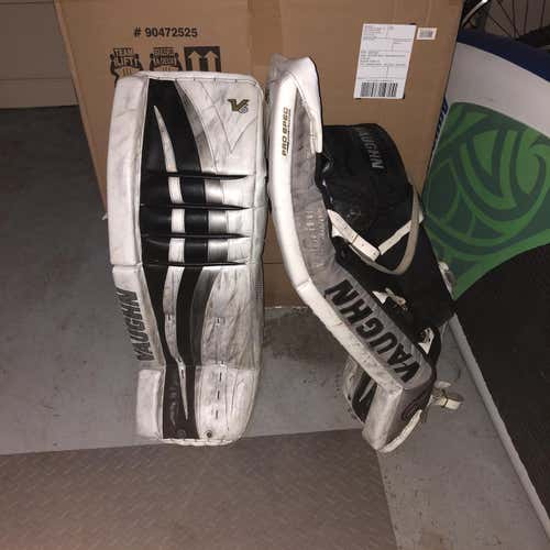 Used 34" Vaughn Velocity V6  Goalie Leg Pads