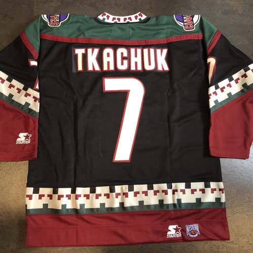 NWT Starter Phoenix Coyotes TKACHUK Kachina Jersey XL