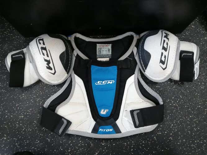 Used Ccm U+ Fit 05 Sm Ice Hockey Shoulder Pads