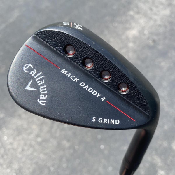 Used RH Matte Black Mack Daddy 4 Stiff Flex Steel Shaft Wedge