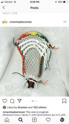 Used Attack & Midfield Nike Strung Lakota 2 Head