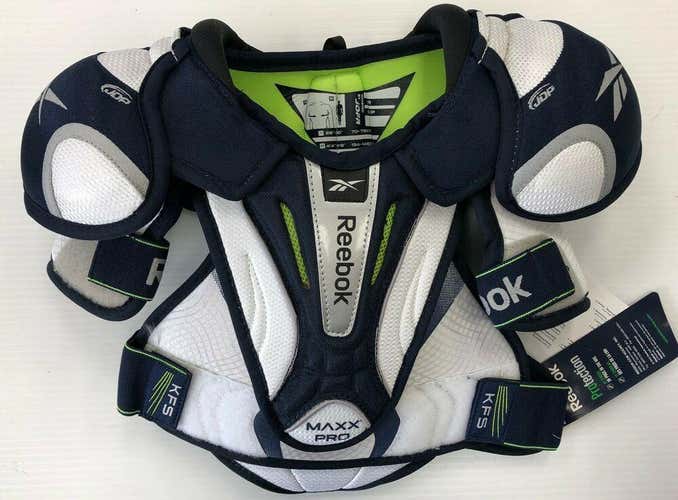 New Reebok Maxx Pro hockey shoulder pads Junior Small new ice pad JDP chest jr