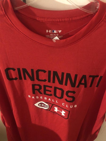 MLB Cincinnati Reds Nike Base Layer Workout Red T-Shirt, Large